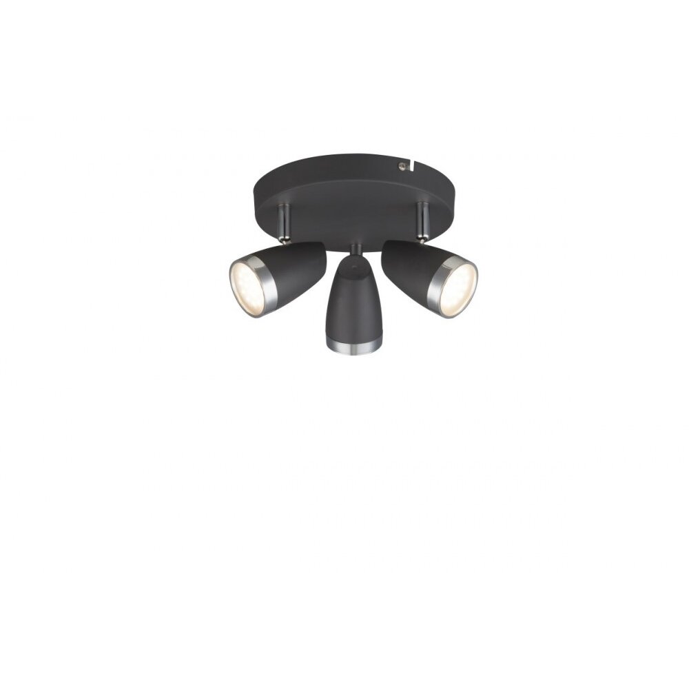 Globo NERO Deckenspot LED Anthrazit, 3-flammig main product photo