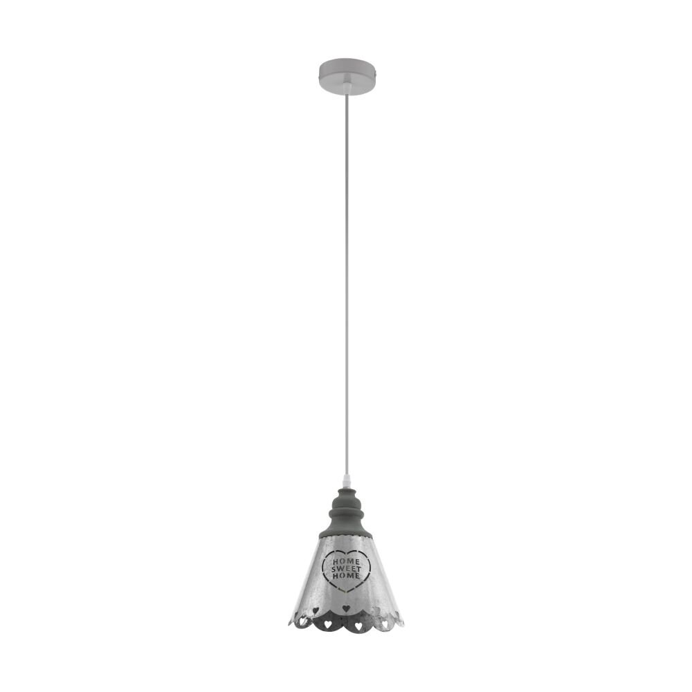 EGLO TALBOT Hängeleuchte Grau, Weiß, 1-flammig main product photo
