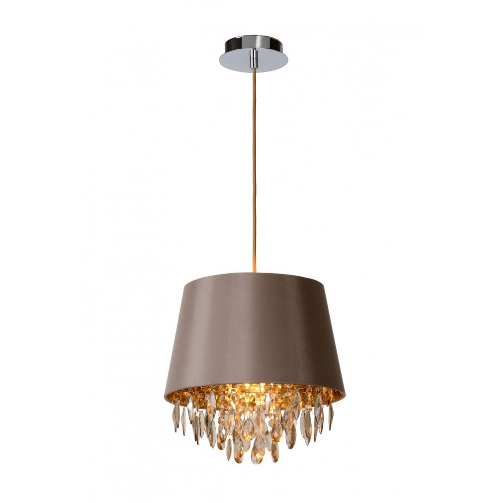 Lucide DOLTI Hängeleuchte Braun, 1-flammig main product photo