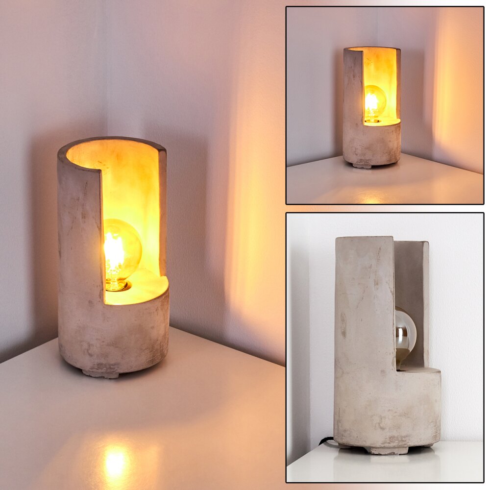 Amite Tischleuchte Grau, 1-flammig main product photo