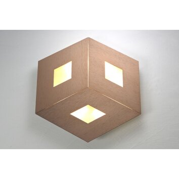 Bopp Leuchten BOX COMFORT Wandleuchte LED Gold, Rosa, 3-flammig