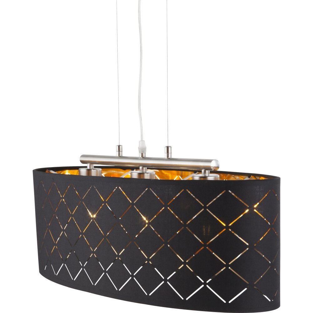 Globo CLARKE Pendelleuchte Nickel-Matt, 3-flammig main product photo