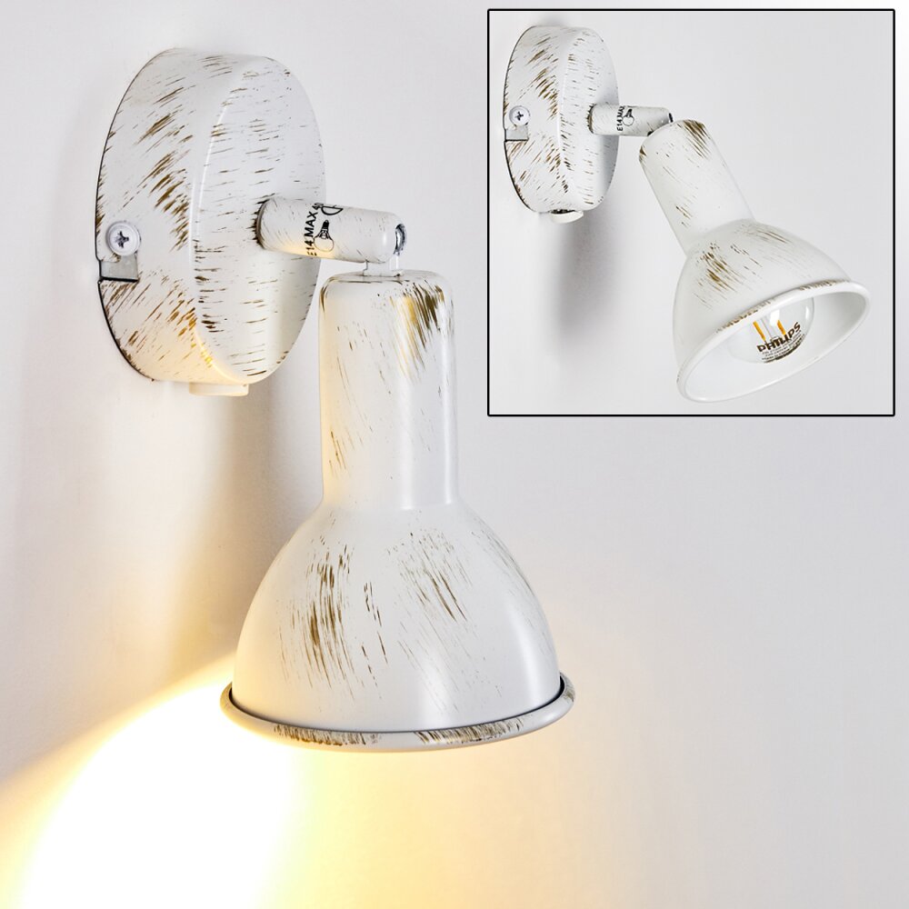Polmak Wandspot Gold, Weiß, 1-flammig main product photo
