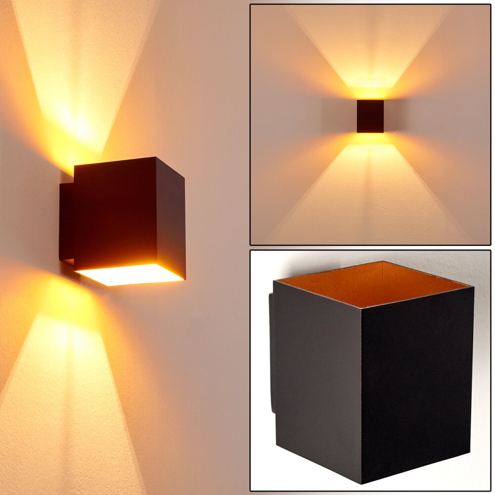 Laforsen Wandleuchte Schwarz-Gold, 1-flammig main product photo