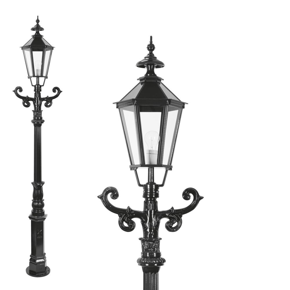 KS Verlichting De Kennemer Wegeleuchte Schwarz, 1-flammig main product photo