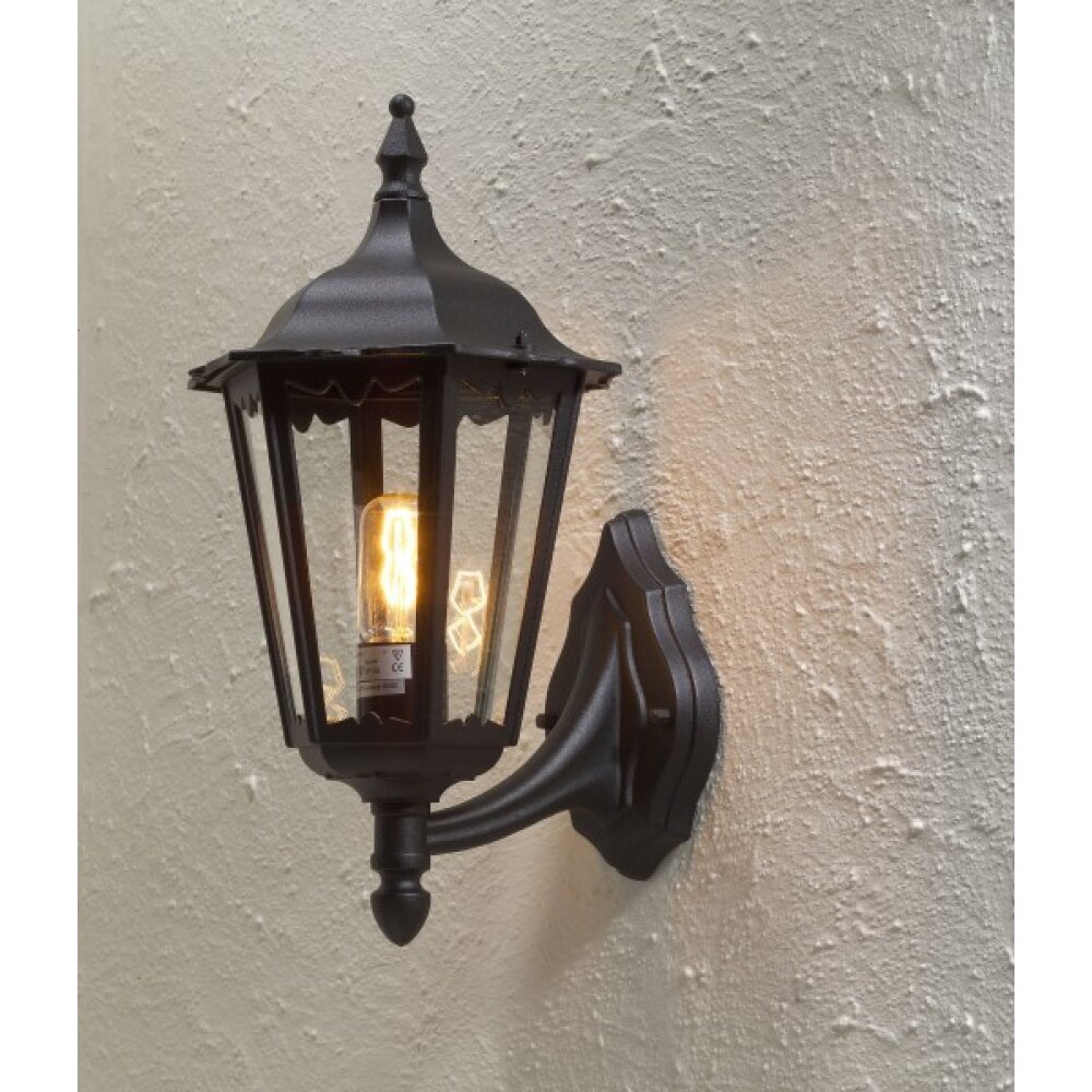 Konstsmide Firenze Außenwandleuchte Schwarz, 1-flammig main product photo