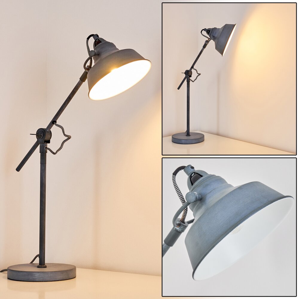 Luven Tischleuchte Grau, 1-flammig main product photo