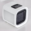Chania Ventilator LED Schwarz, Weiß, 1-flammig, Farbwechsler