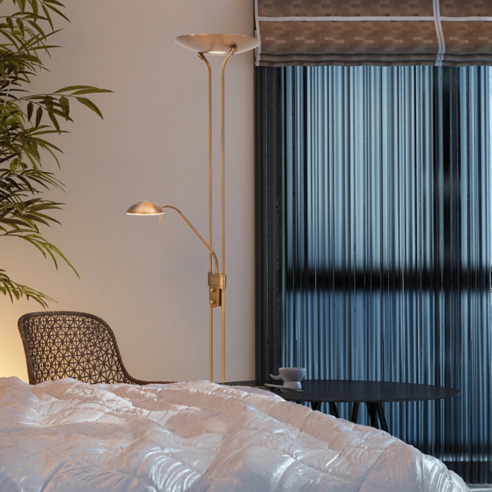 Steinhauer Mexlite Stehleuchte LED Bronze, 2-flammig main product photo
