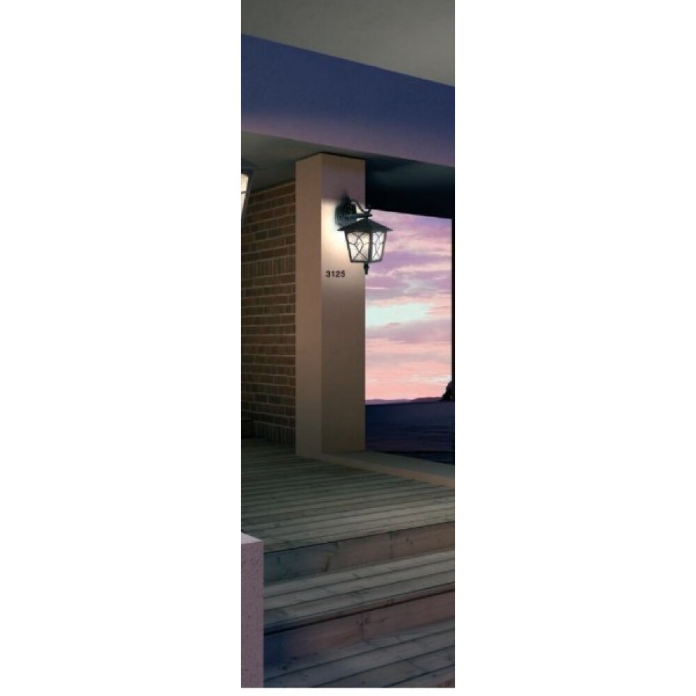 Globo ATLANTA Außenlampe Braun, Rostfarben, Transparent, Klar, 1-flammig main product photo