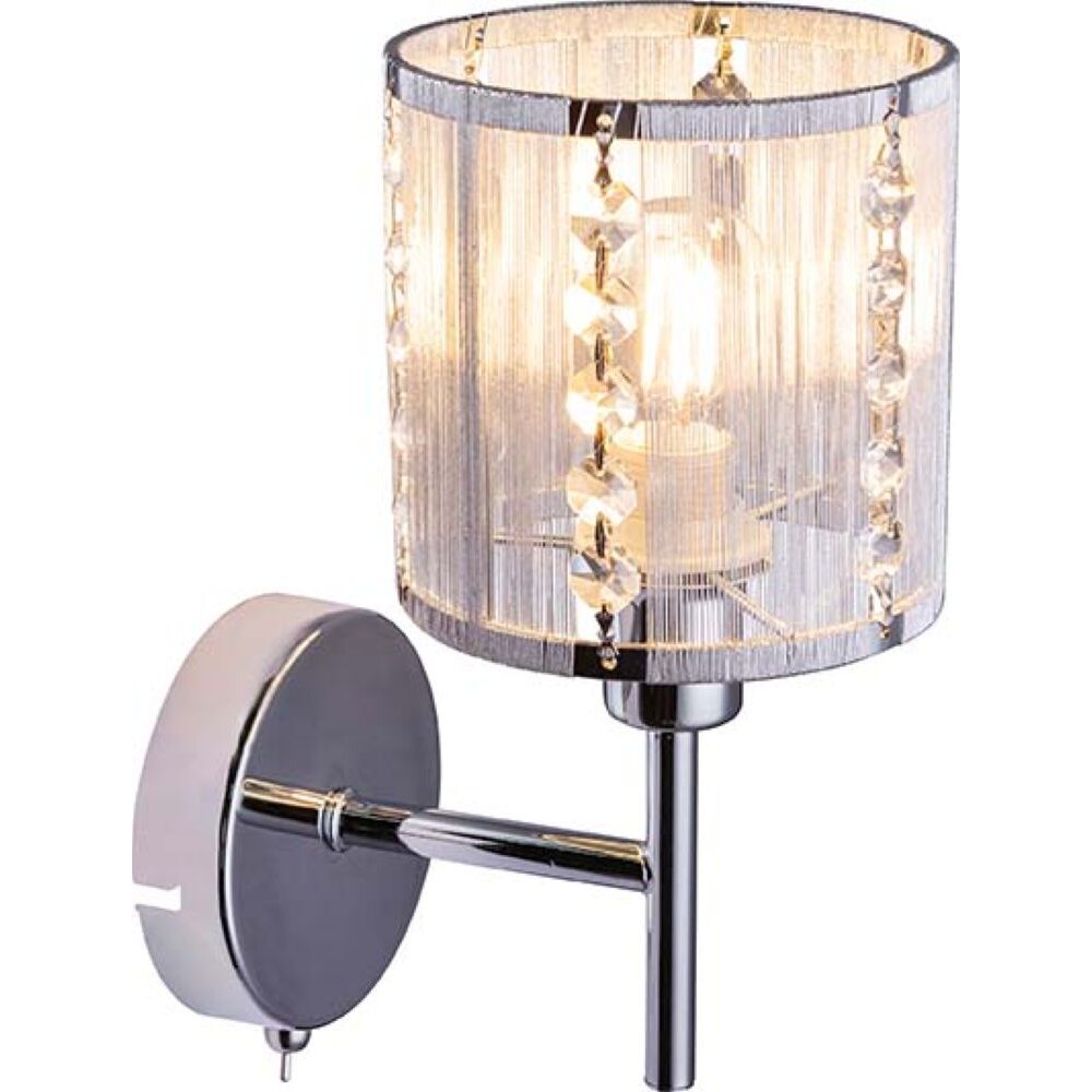 Globo WUBA Wandleuchte Chrom, 1-flammig main product photo