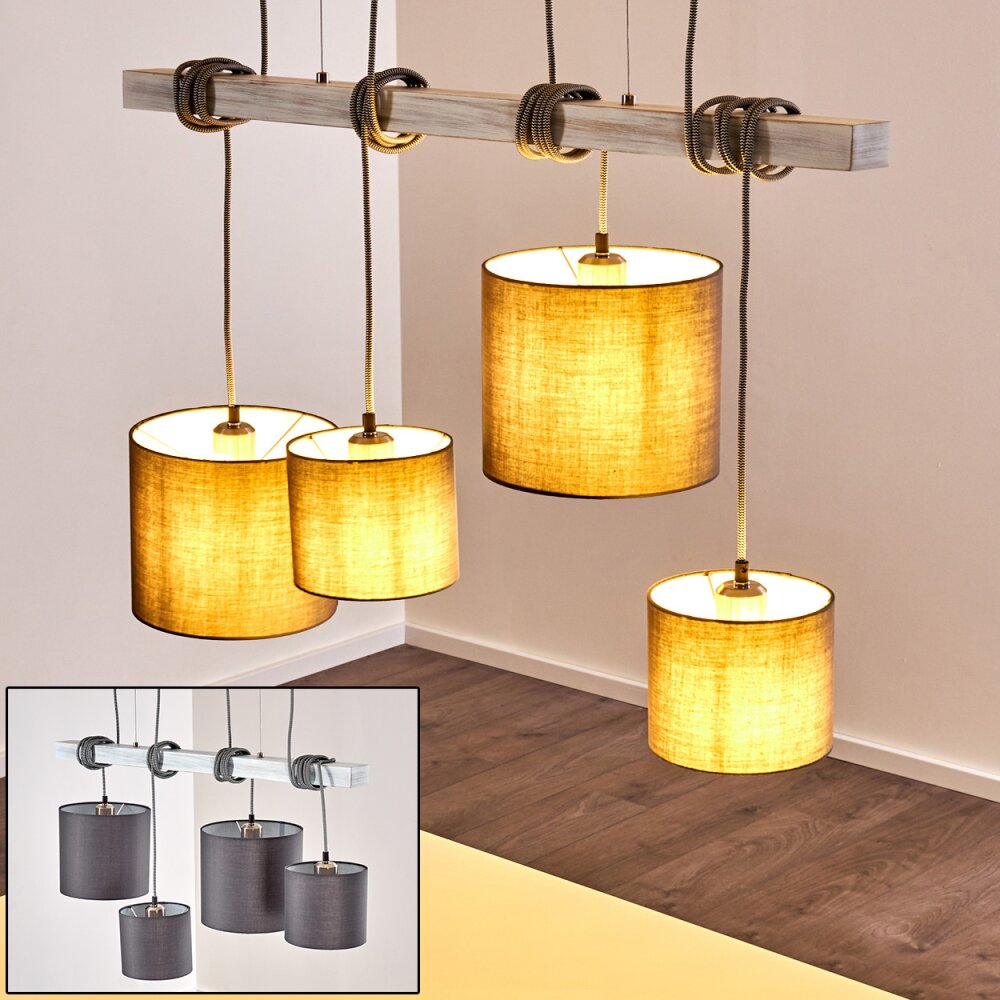 Bramois Pendelleuchte Grau, 4-flammig main product photo