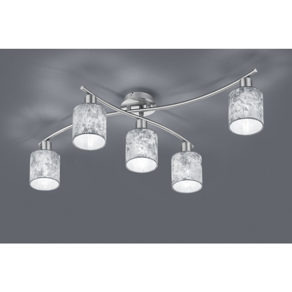 Trio Leuchten GARDA Deckenleuchte Nickel-Matt, 5-flammig main product photo