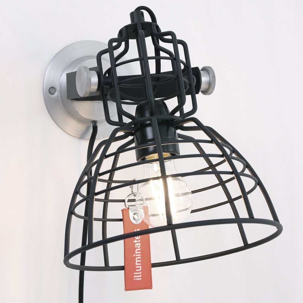 Steinhauer Mark III mini Wandleuchte Schwarz, 1-flammig main product photo