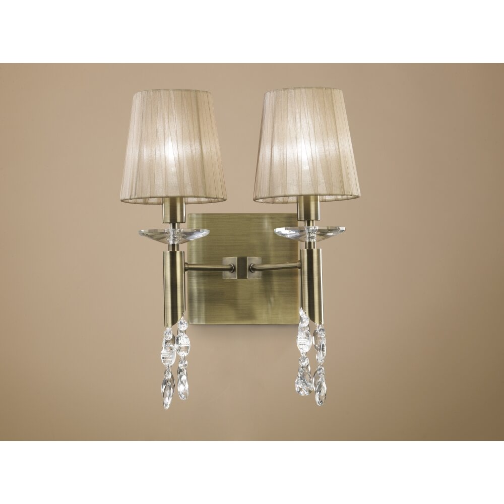 Mantra TIFFANY Wandleuchte Braun, 2-flammig main product photo