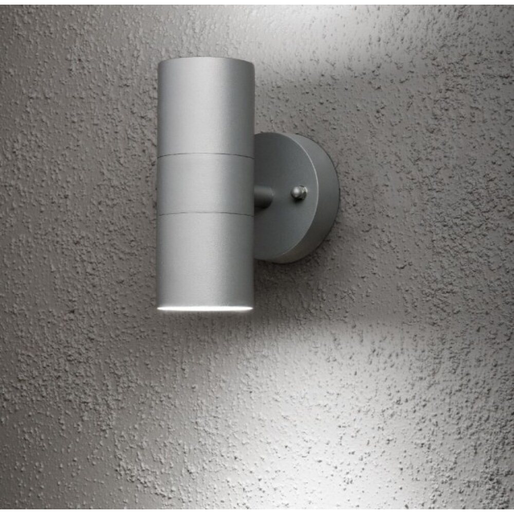 Konstsmide Modena Wandleuchte Grau, 2-flammig main product photo