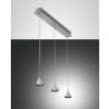 Fabas Luce Delta Pendelleuchte LED Aluminium, 3-flammig