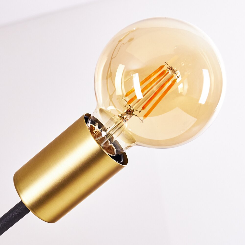 Coppet Pendelleuchte Schwarz-Gold, 6-flammig