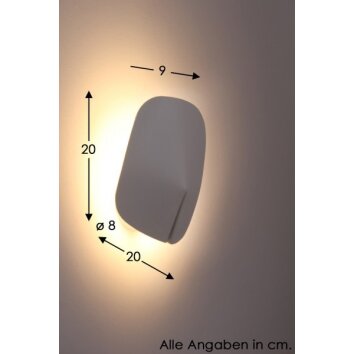 Selene LOTO Wandleuchte LED Weiß, 1-flammig Selene LOTO Wandleuchte LED Weiß, 1-flammig