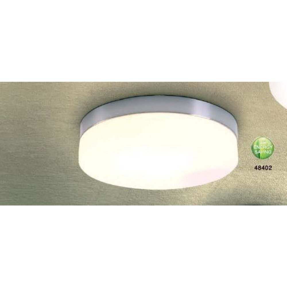Globo OPAL Deckenleuchte Edelstahl, Nickel-Matt, Weiß, 2-flammig main product photo