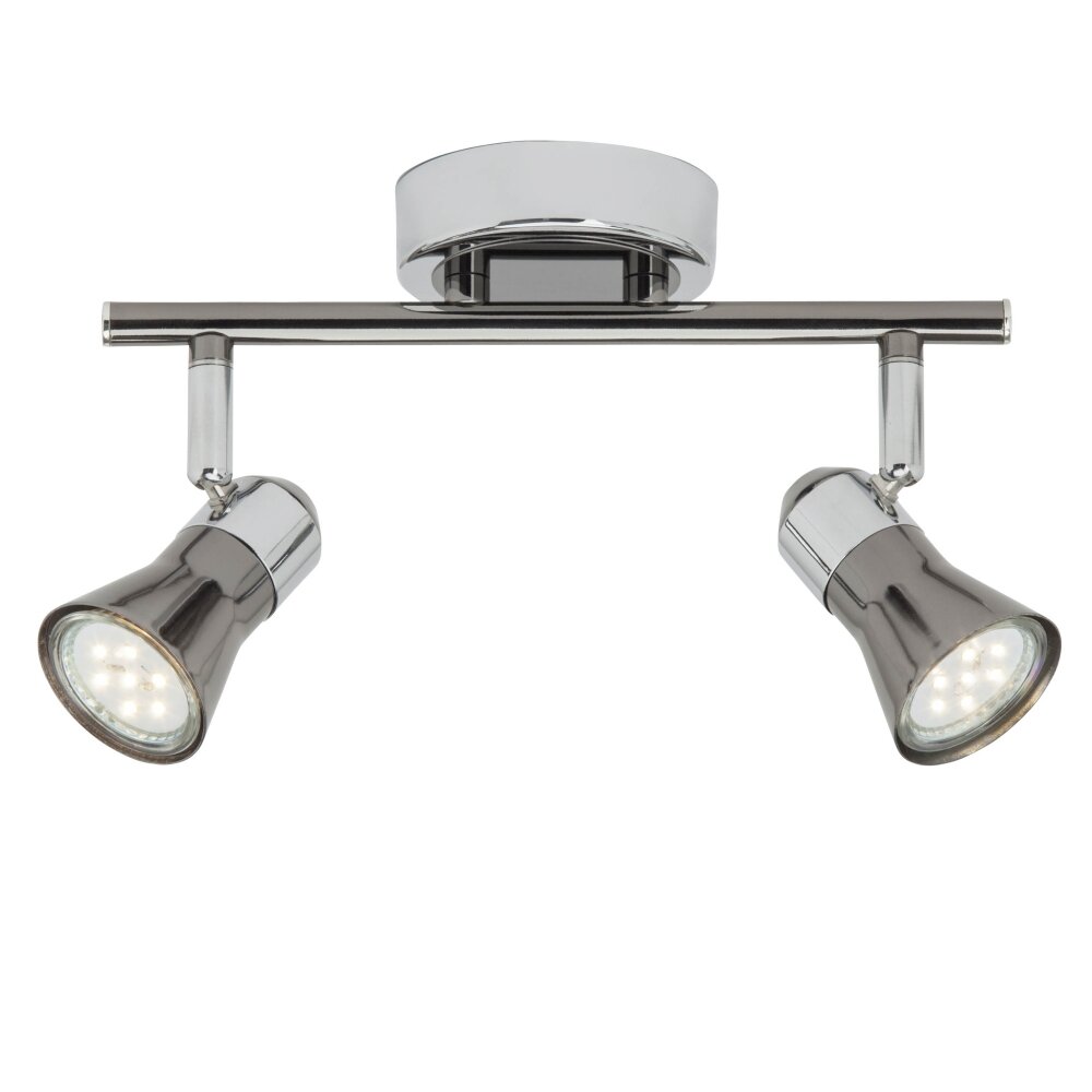 Brilliant Leuchten Jupp Deckenspot LED Chrom, Schwarz, 2-flammig main product photo
