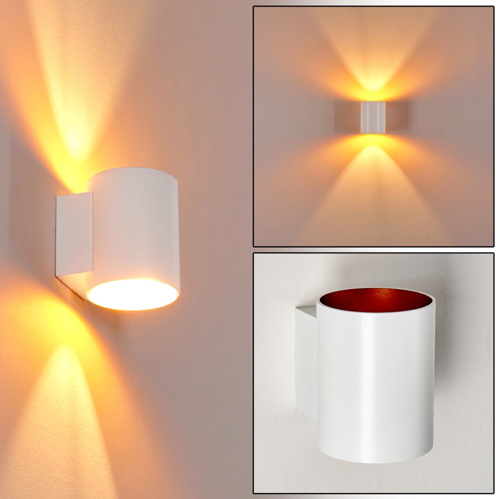 Letsbo Wandleuchte Gold, Weiß, 1-flammig main product photo