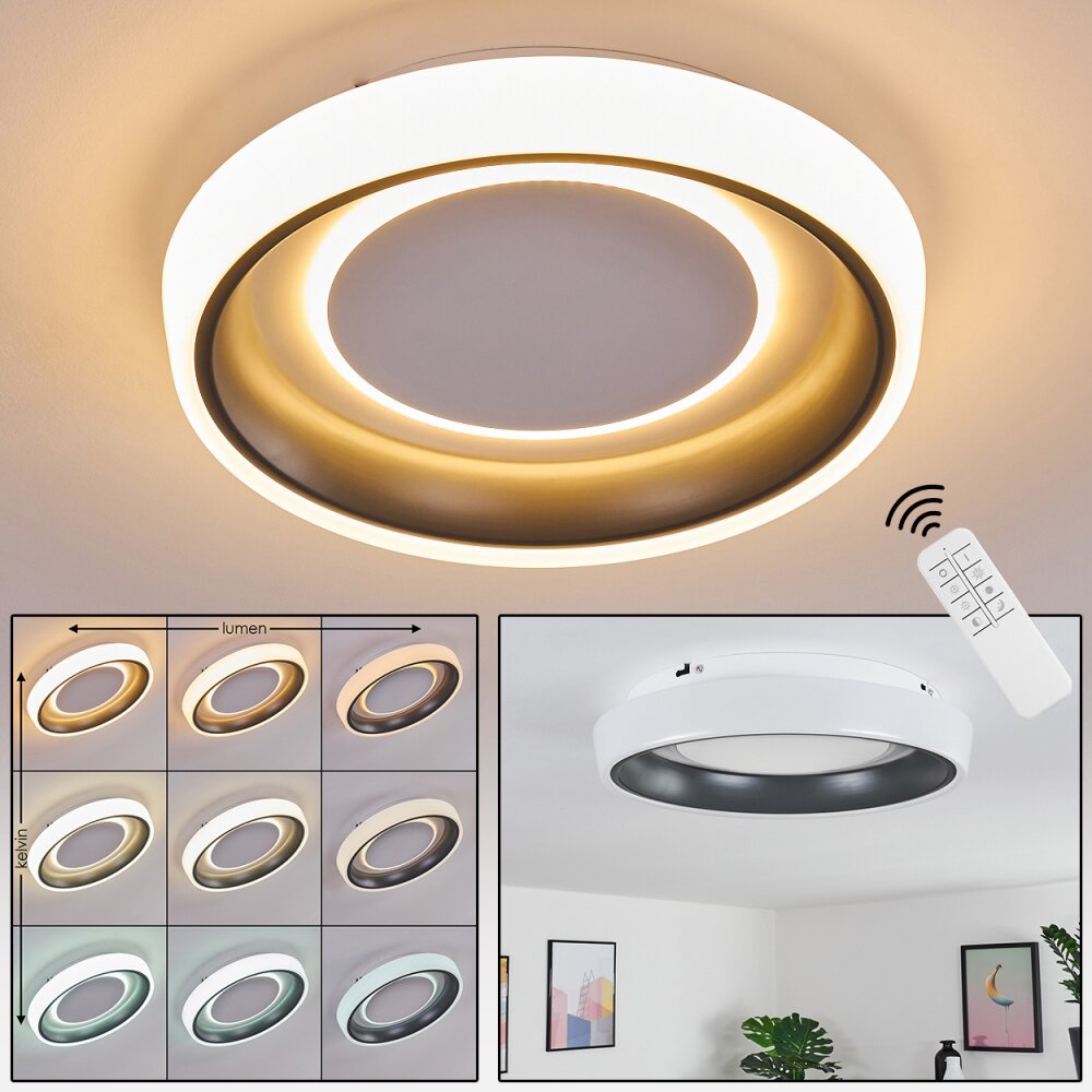 Mackay Deckenleuchte LED Anthrazit, Weiß, 1-flammig main product photo