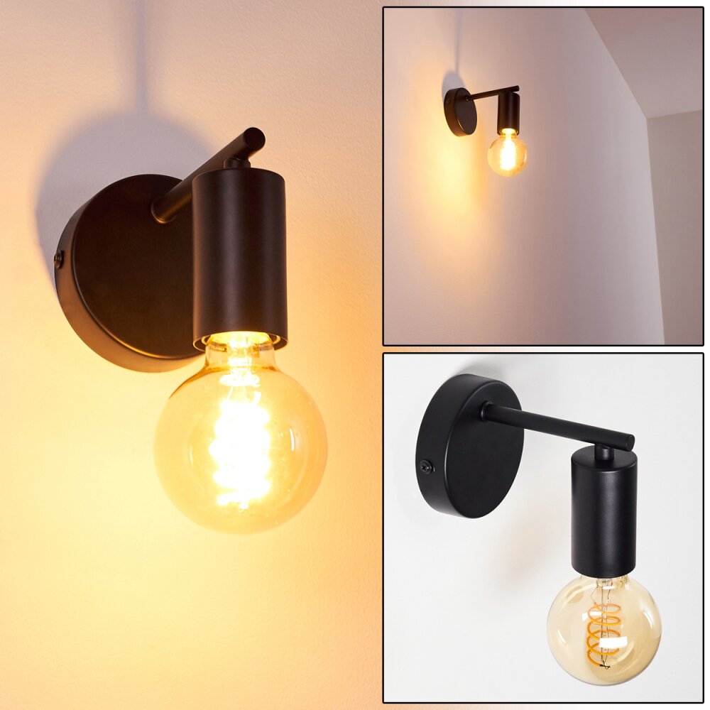 Pamunkey Wandleuchte Schwarz, 1-flammig main product photo