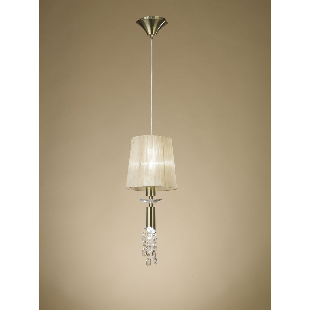 Mantra TIFFANY Pendelleuchte Braun, 1-flammig main product photo