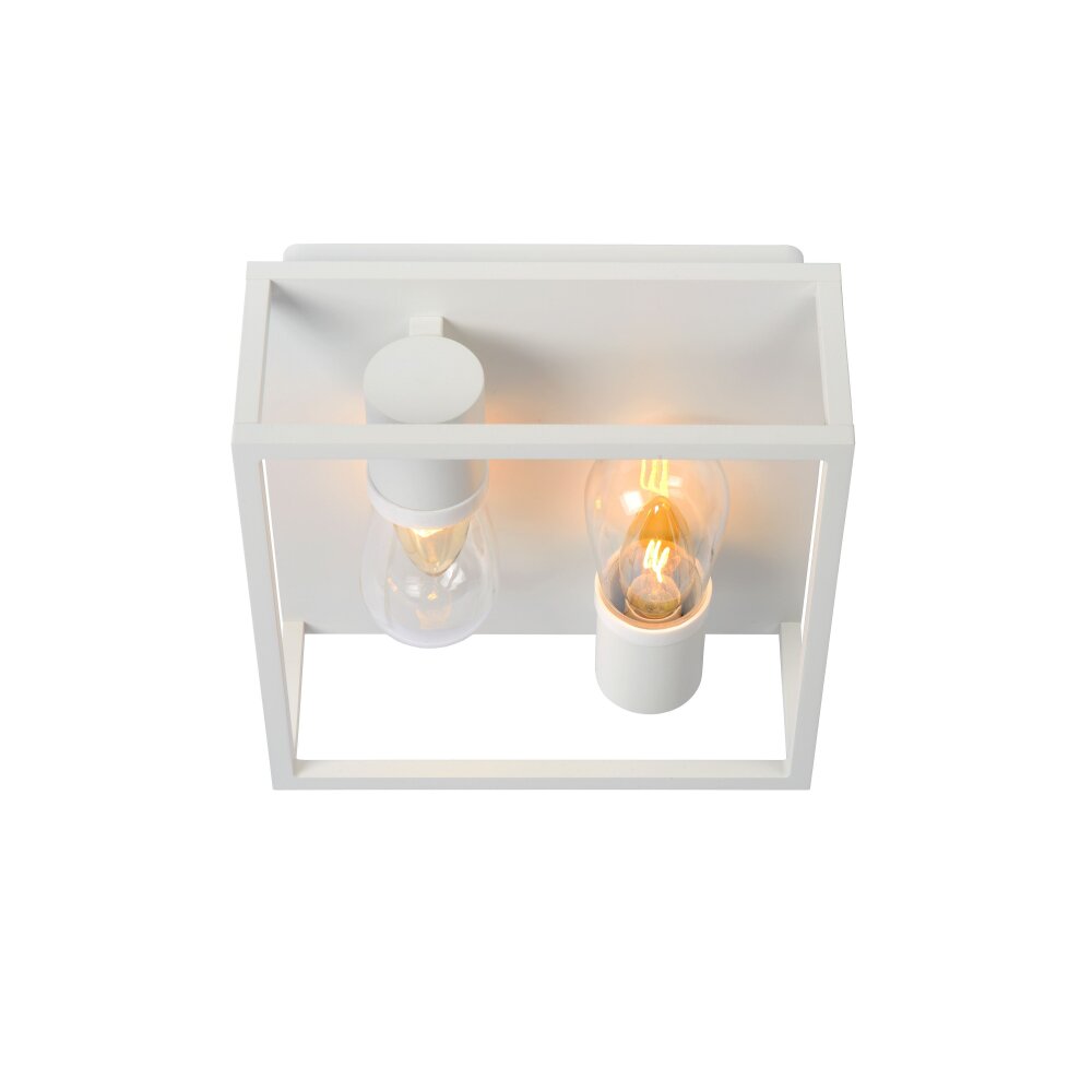 Lucide CARLYN Deckenleuchte Weiß, 2-flammig main product photo