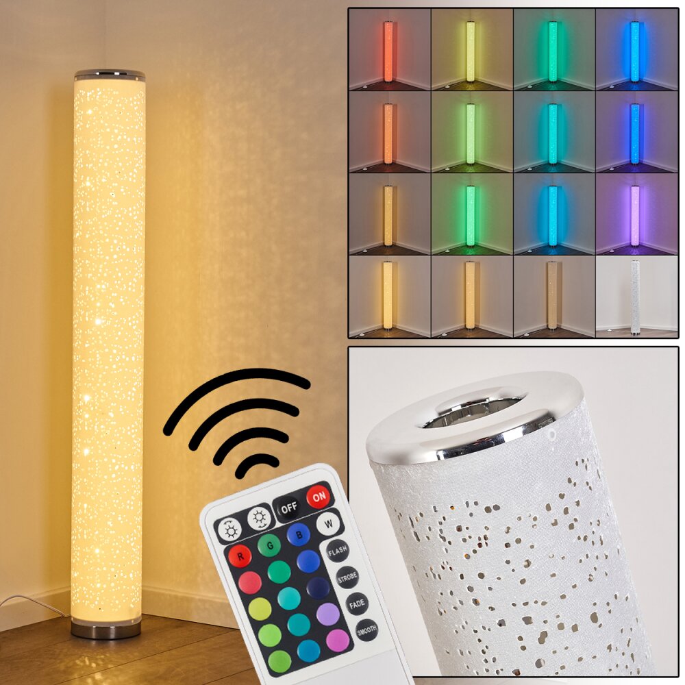 Tumba Stehleuchte LED Weiß, 1-flammig, Fernbedienung, Farbwechsler main product photo