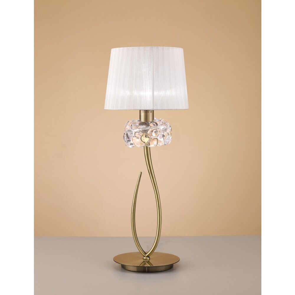 Mantra LOEWE Tischleuchte Braun, 1-flammig main product photo