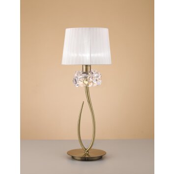 Mantra LOEWE Tischleuchte Braun, 1-flammig