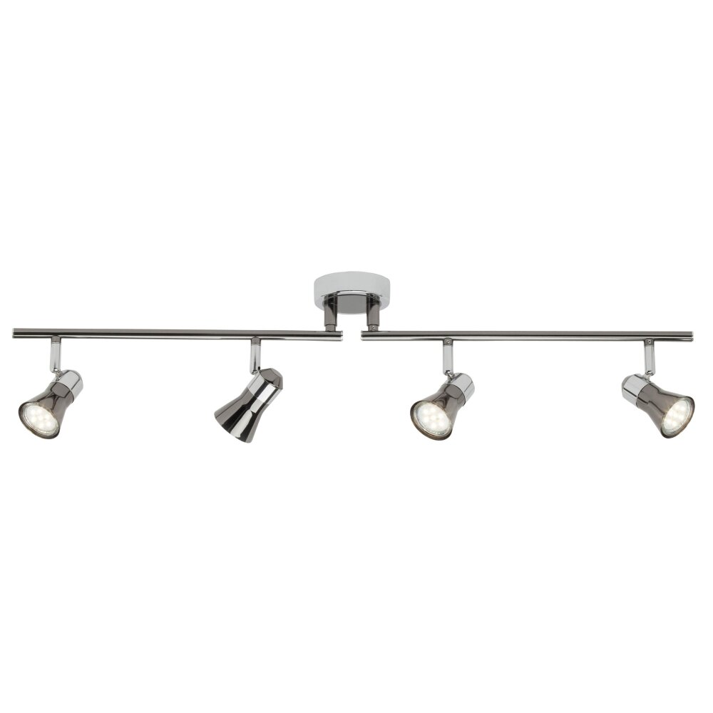 Brilliant Leuchten Jupp Deckenspot LED Chrom, Schwarz, 4-flammig main product photo