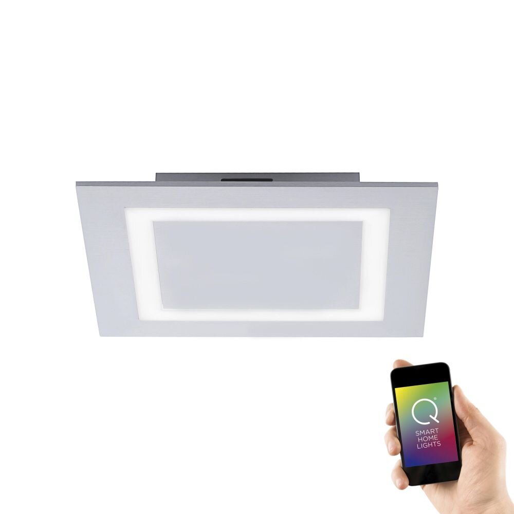 Paul Neuhaus Q-MIRAN Deckenleuchte LED Aluminium, 1-flammig, Fernbedienung, Farbwechsler main product photo
