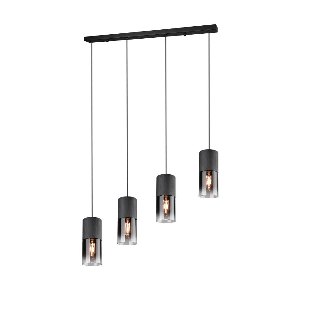 Trio Leuchten ROBIN Pendelleuchte Schwarz, 4-flammig main product photo