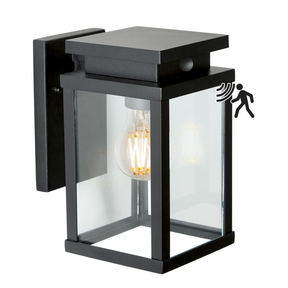 KS Verlichting Jersey Außenwandleuchte Schwarz, 1-flammig, Bewegungsmelder main product photo