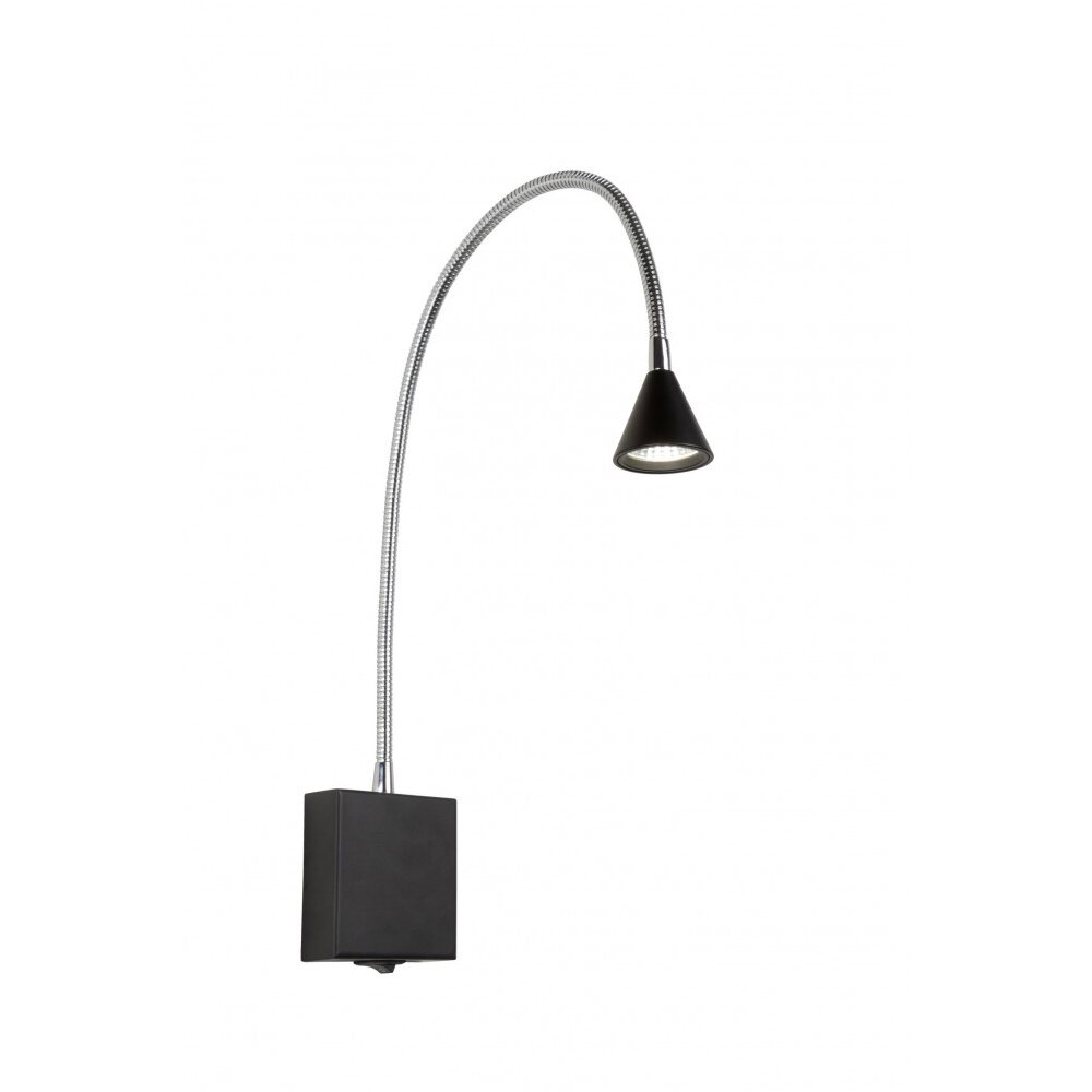 Lucide BUDDY Wandleuchte LED Schwarz, 1-flammig main product photo