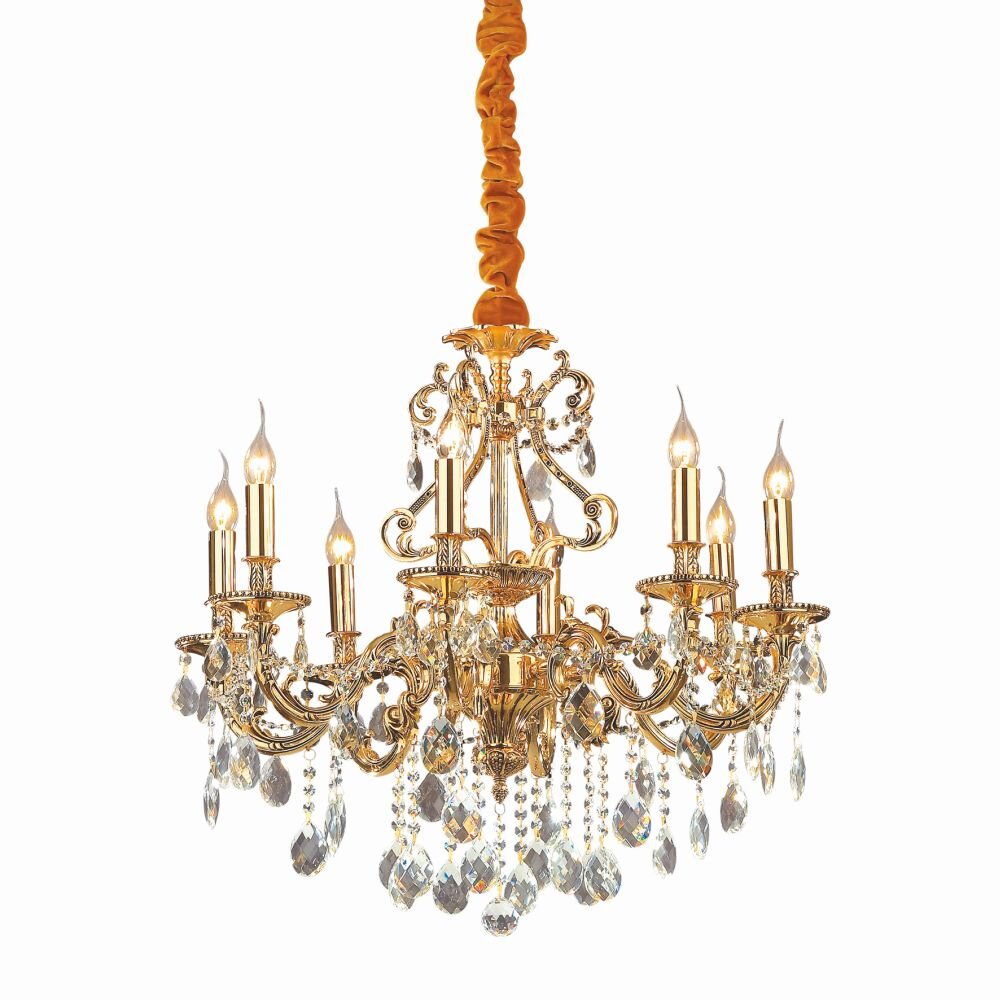 Ideal Lux GIOCONDA Kronleuchter Transparent, Klar, 8-flammig main product photo