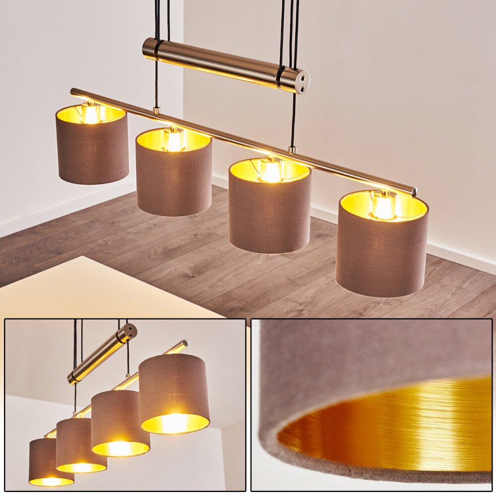 Glane Pendelleuchte Nickel-Matt, 4-flammig main product photo