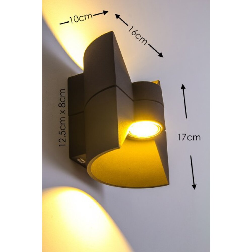 San Jose Aussenwandleuchte LED Anthrazit, 2-flammig main product photo