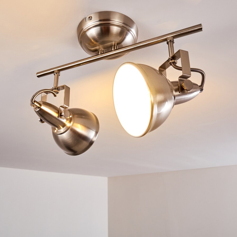 Tina Deckenleuchte Nickel-Matt, 2-flammig