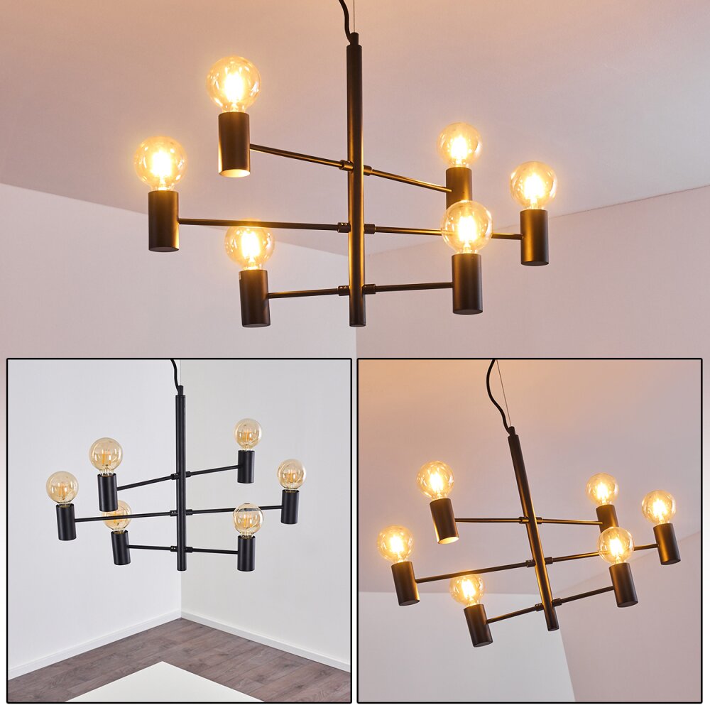 Pamunkey Hängeleuchte Schwarz, 6-flammig main product photo