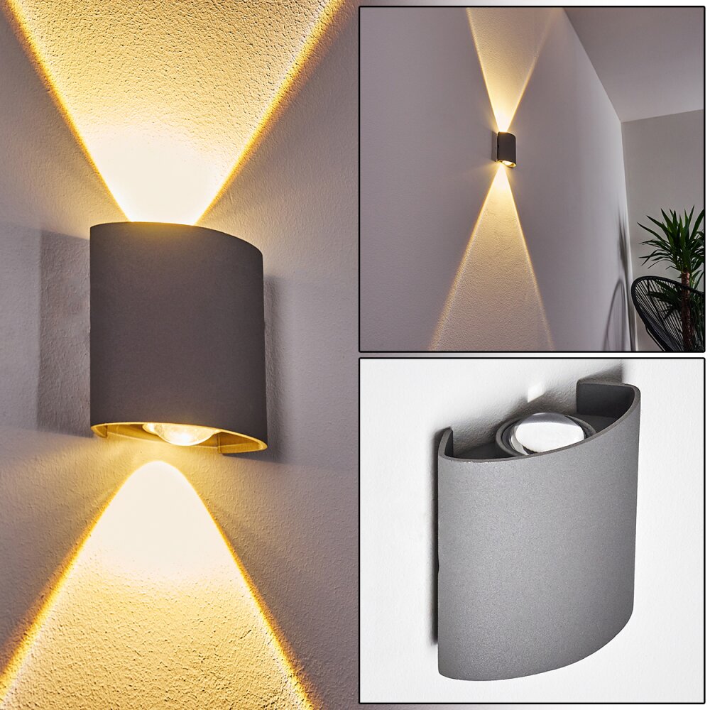 Abaiang Außenwandleuchte LED Grau, 1-flammig main product photo