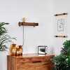 Montgomery Wandleuchte Holz dunkel, Schwarz, 1-flammig Montgomery Wandleuchte Holz dunkel, Schwarz, 1-flammig