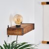 Montgomery Wandleuchte Holz dunkel, Schwarz, 1-flammig Montgomery Wandleuchte Holz dunkel, Schwarz, 1-flammig