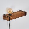 Montgomery Wandleuchte Holz dunkel, Schwarz, 1-flammig Montgomery Wandleuchte Holz dunkel, Schwarz, 1-flammig