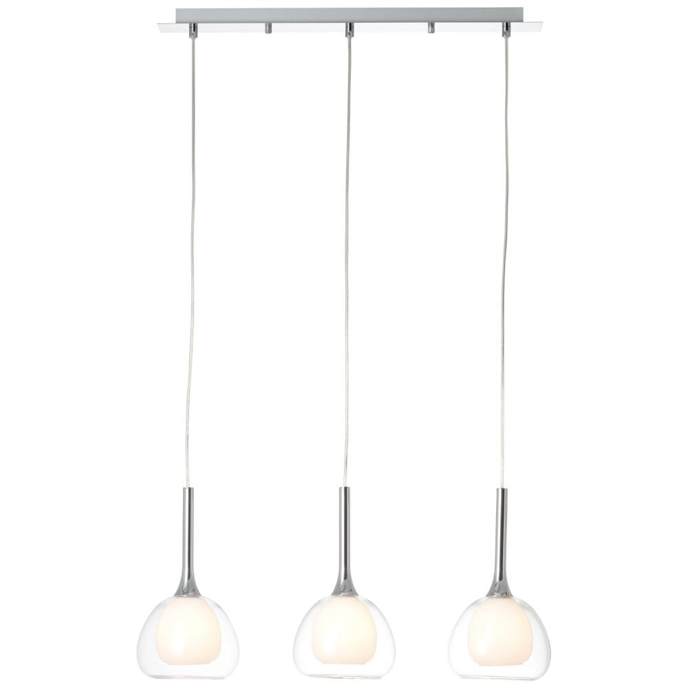 Brilliant Leuchten Hadan Pendelleuchte Chrom, 3-flammig main product photo