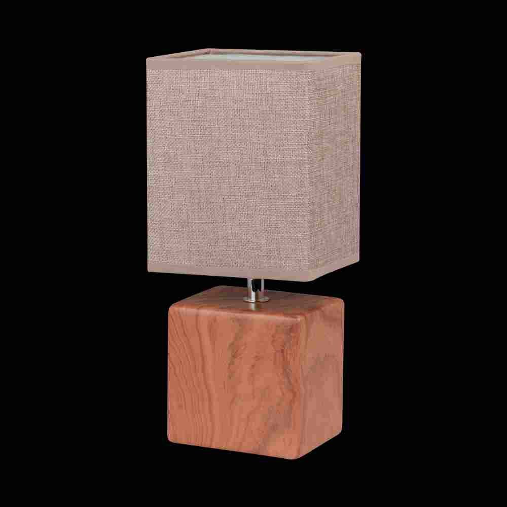 Honsel LOG Tischleuchte Holz dunkel, 1-flammig main product photo
