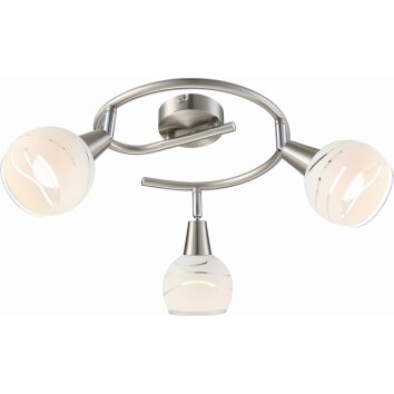 Globo Elliott Deckenstrahler LED Nickel-Matt, 3-flammig